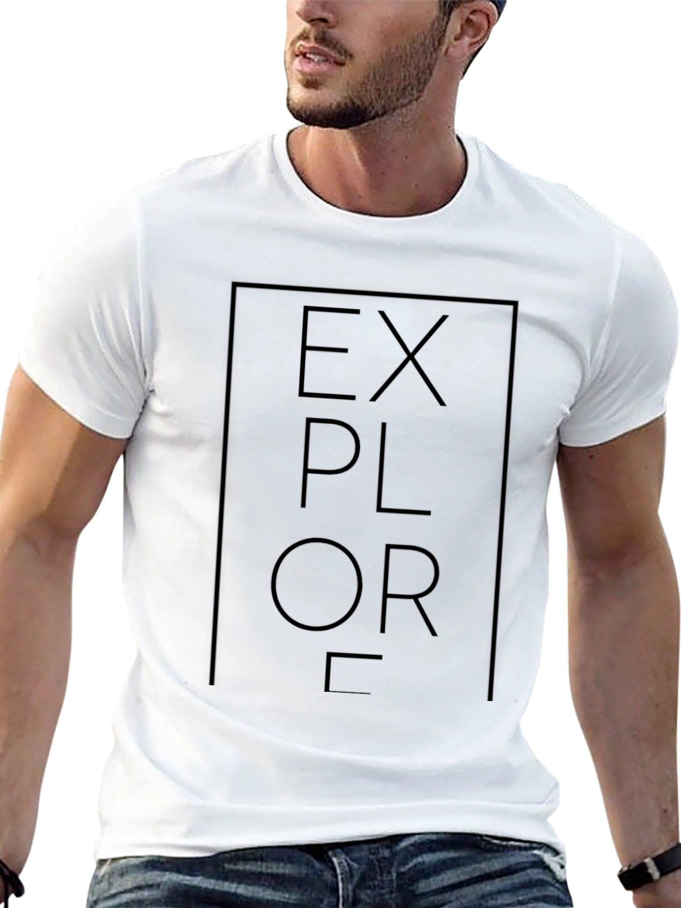 Explore Graphic T-Shirt - Black Cotton Tee