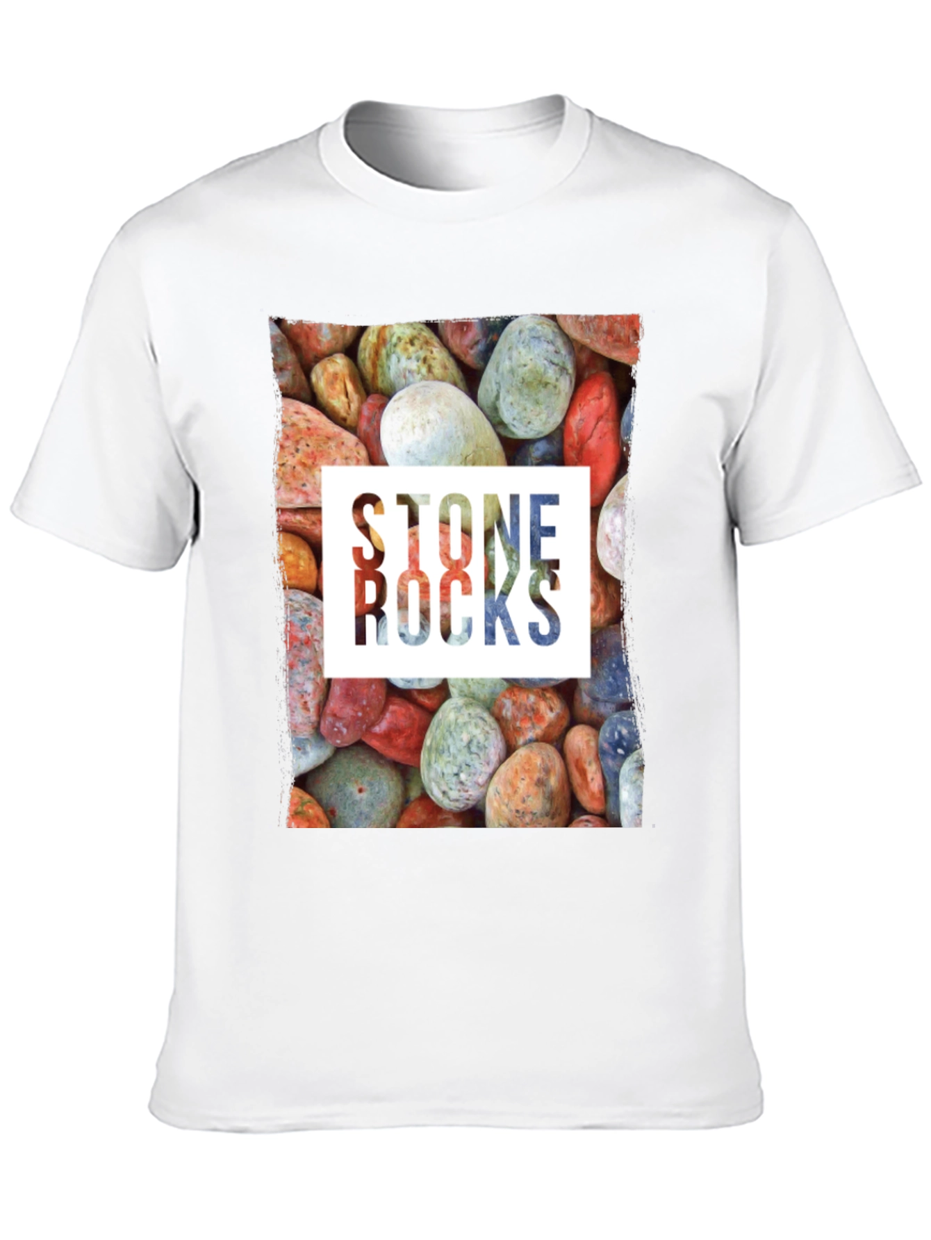 Stone Rocks Graphic Tee - Nature Lovers T-Shirt
