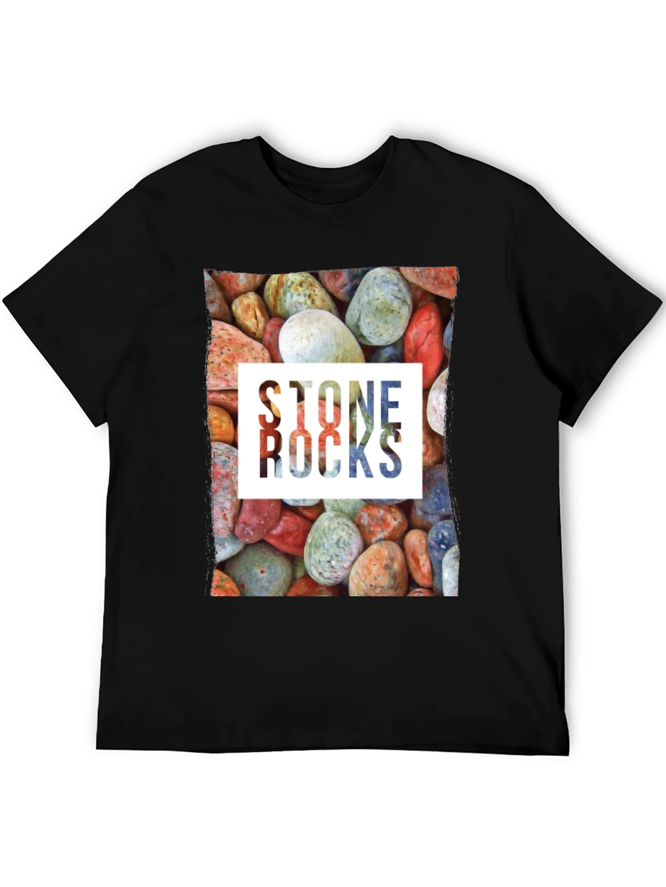 Stone Rocks Graphic Tee - Nature Lovers T-Shirt