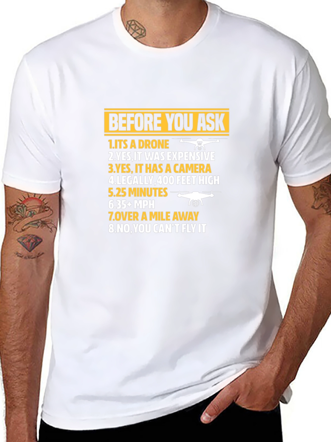 Drone Humor Graphic Tee - Pilot T-Shirt