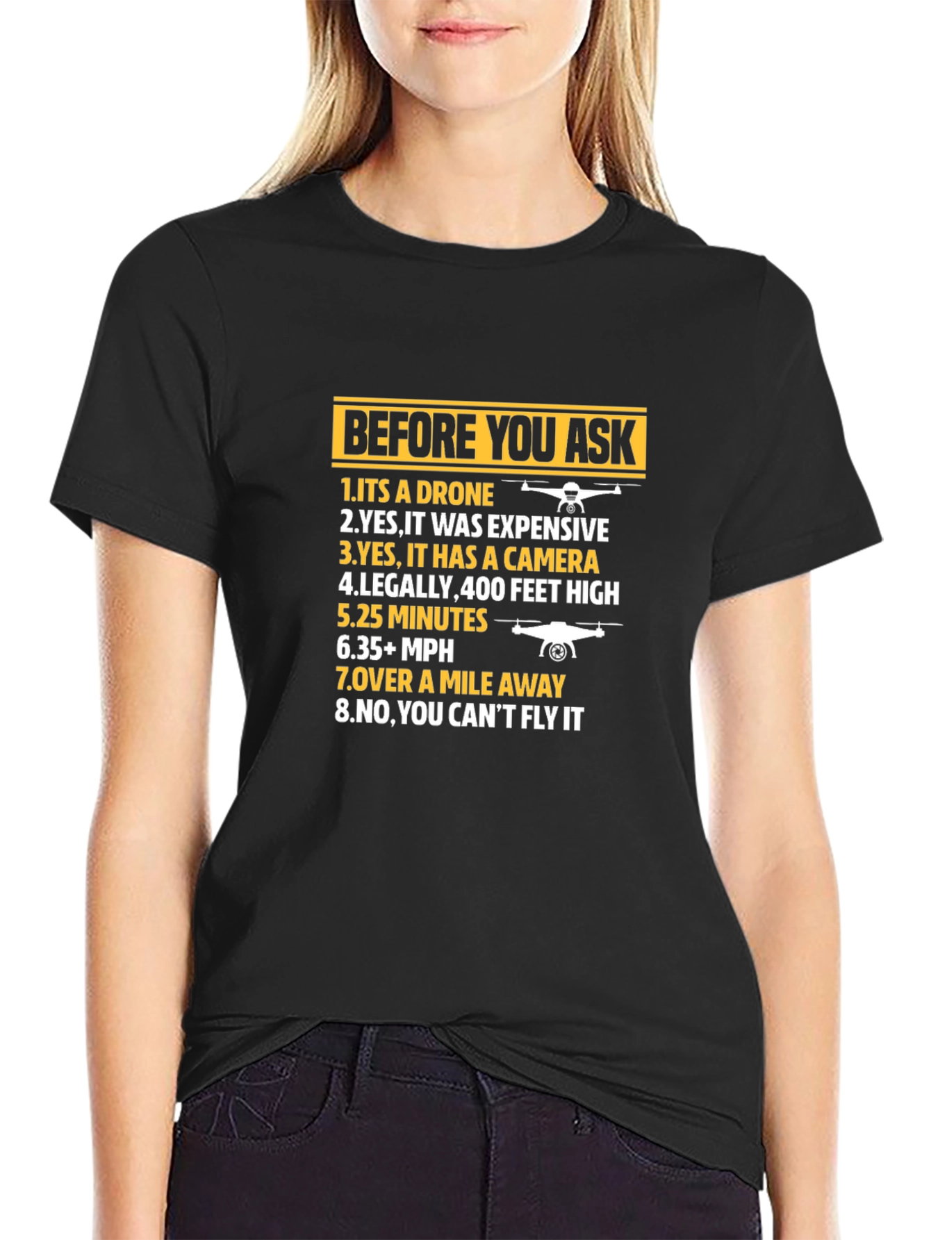 Drone Humor Graphic Tee - Pilot T-Shirt