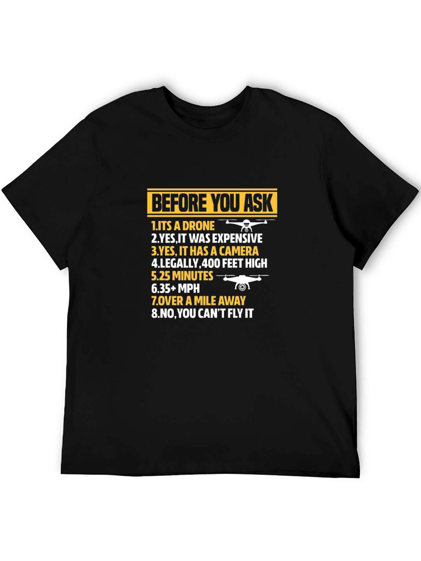 Drone Humor Graphic Tee - Pilot T-Shirt