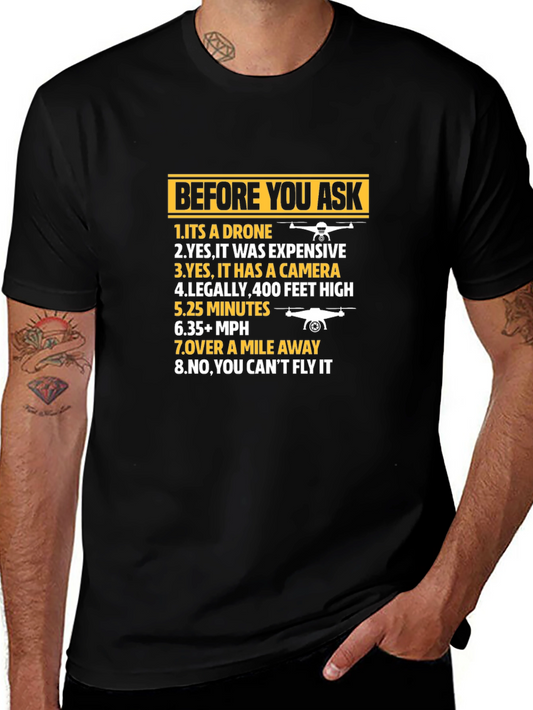 Drone Humor Graphic Tee - Pilot T-Shirt