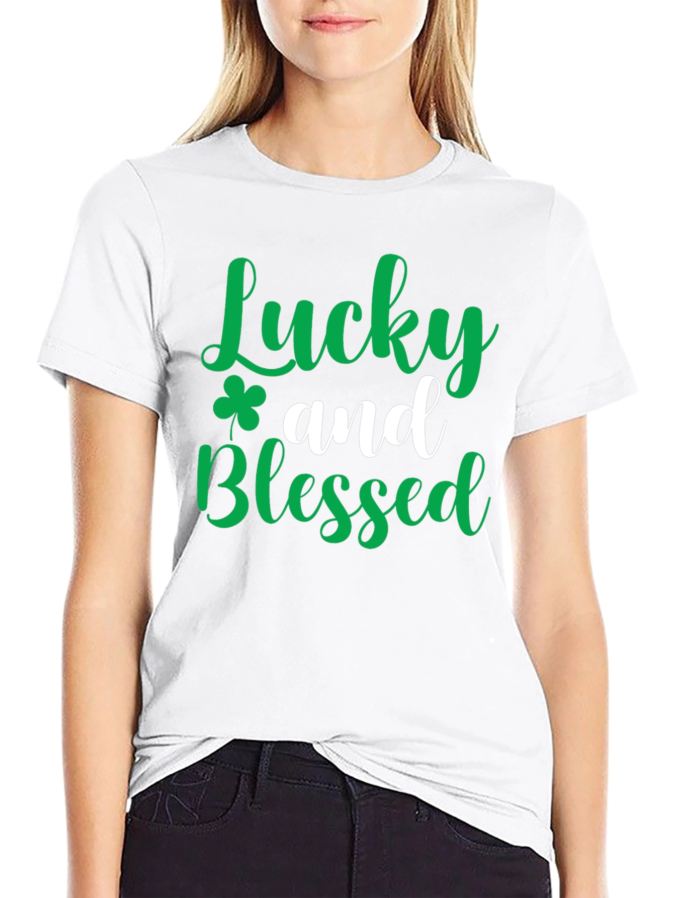 Lucky and Blessed Graphic Tee