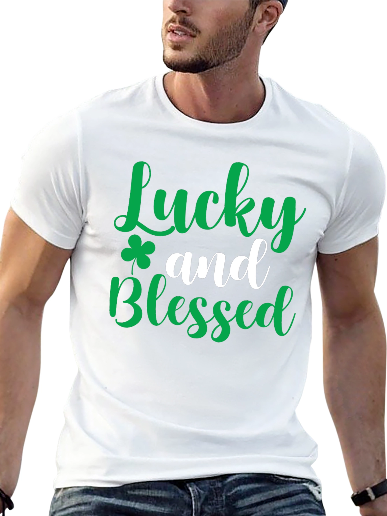Lucky and Blessed Graphic Tee