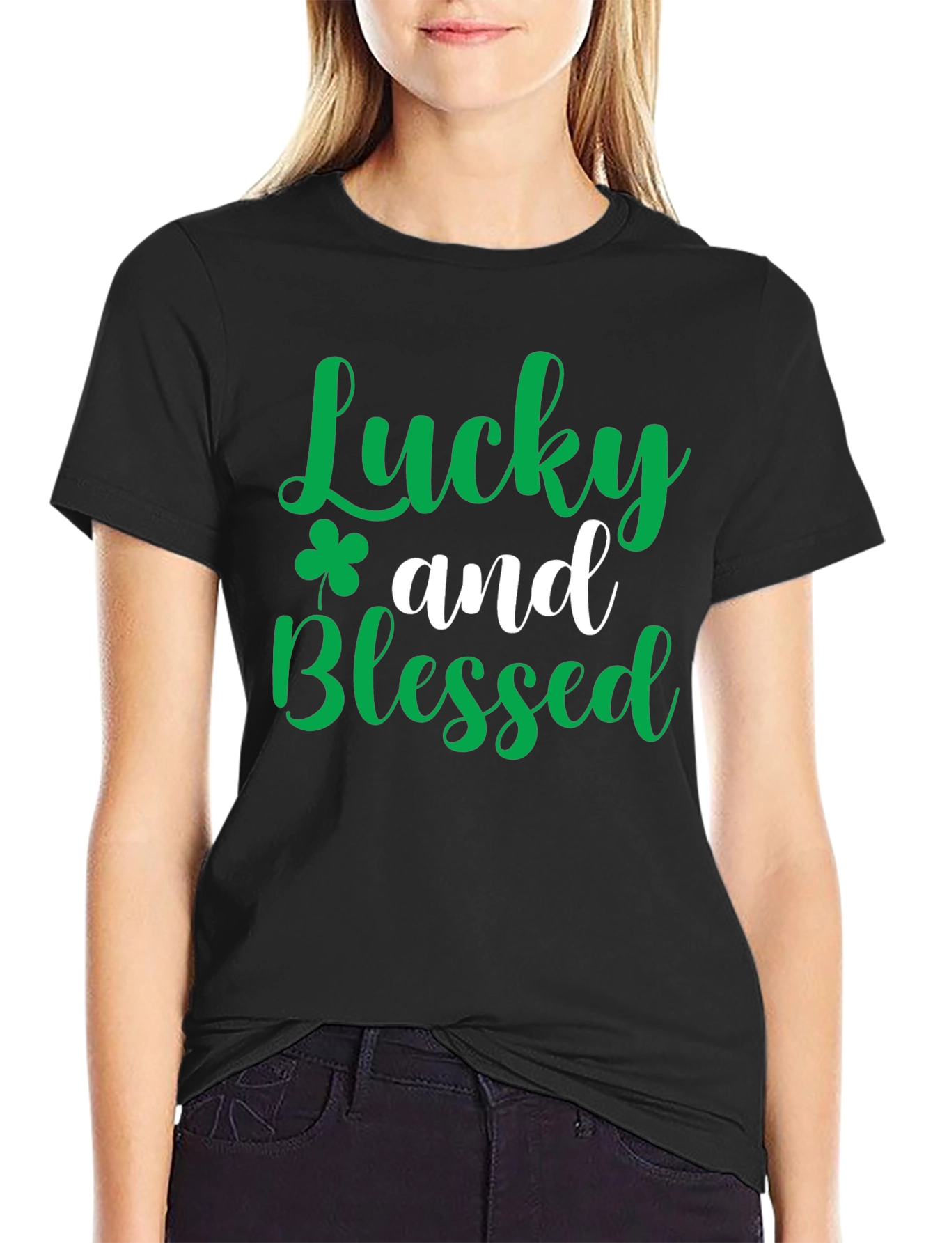 Lucky and Blessed Graphic Tee