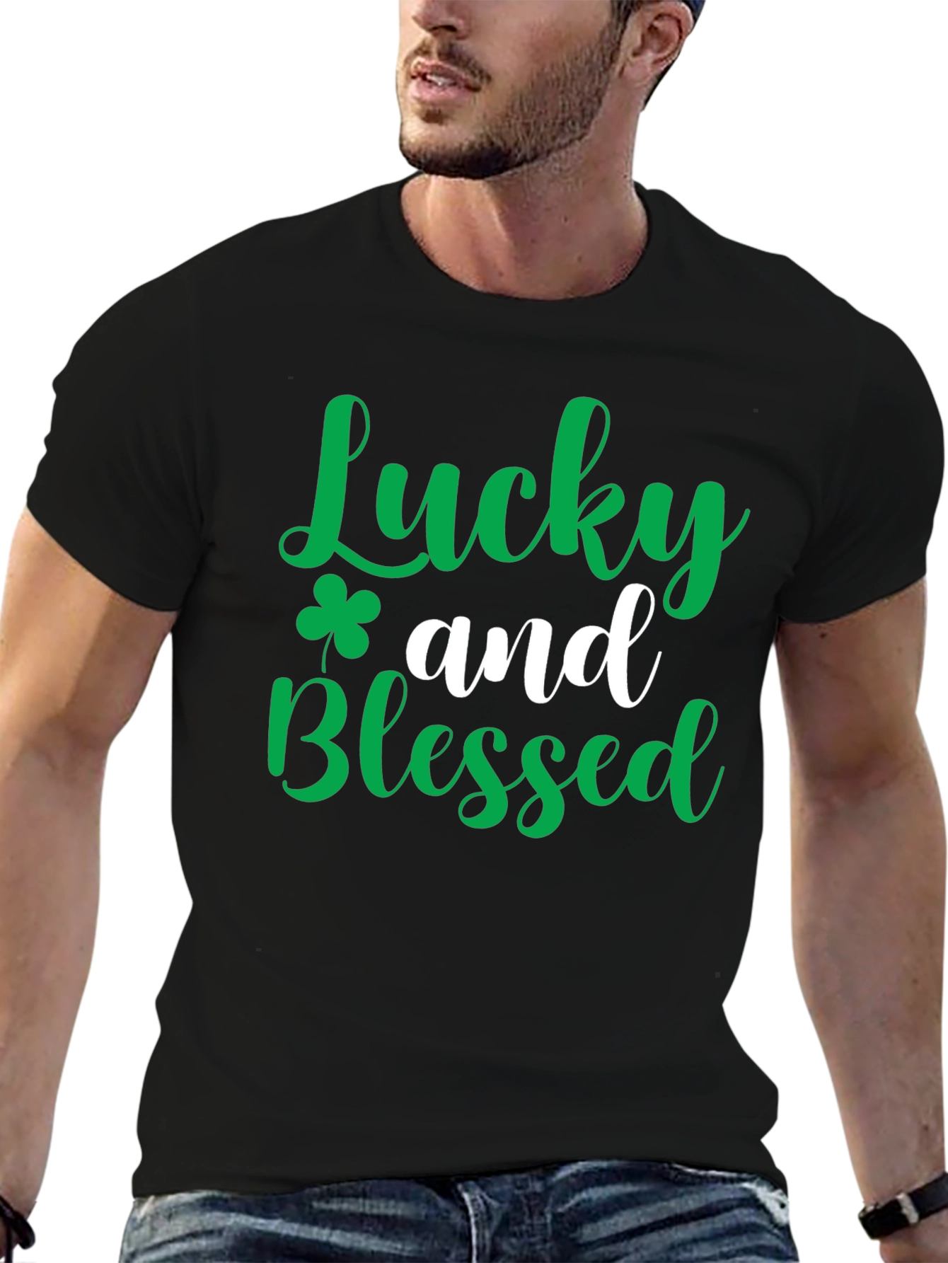 Lucky and Blessed Graphic Tee