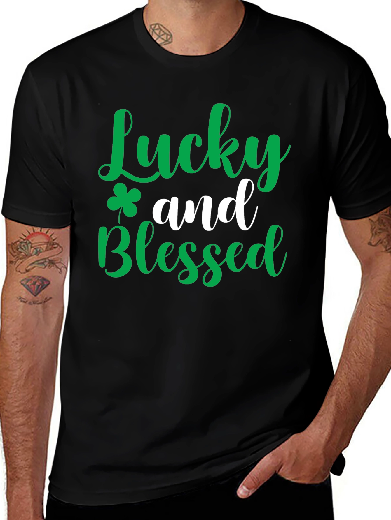 Lucky and Blessed Graphic Tee