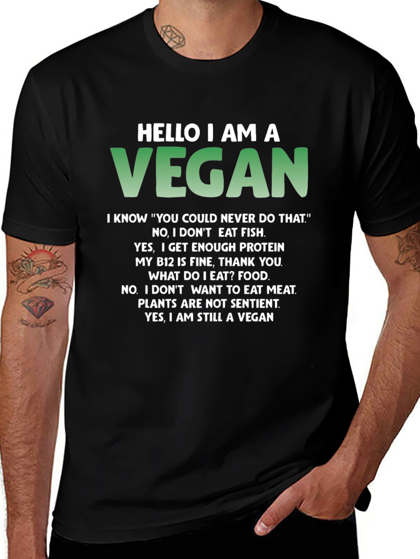 Funny Vegan T-Shirt - Conversation Starter