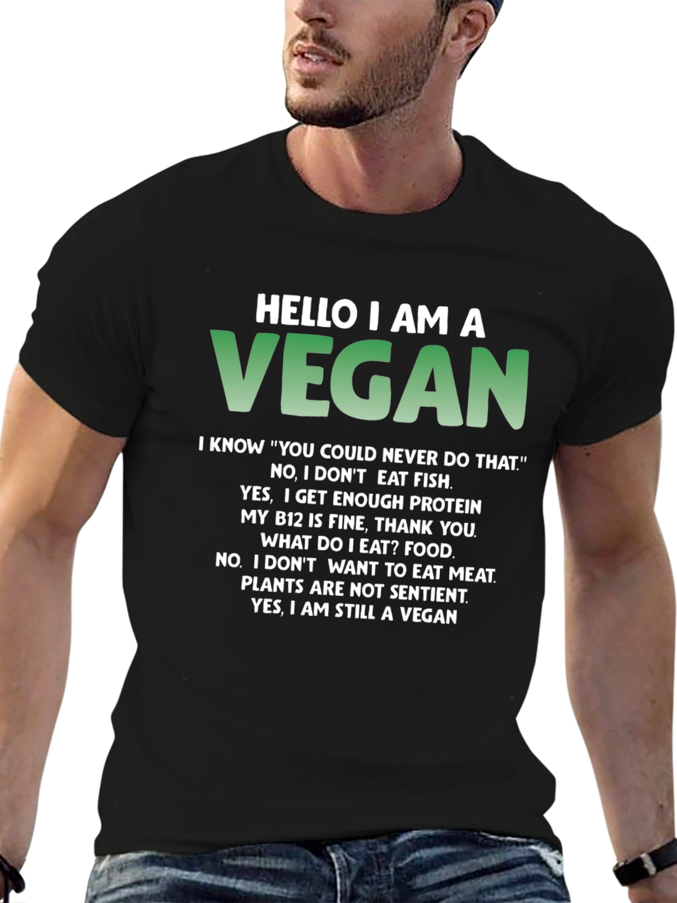Funny Vegan T-Shirt - Conversation Starter