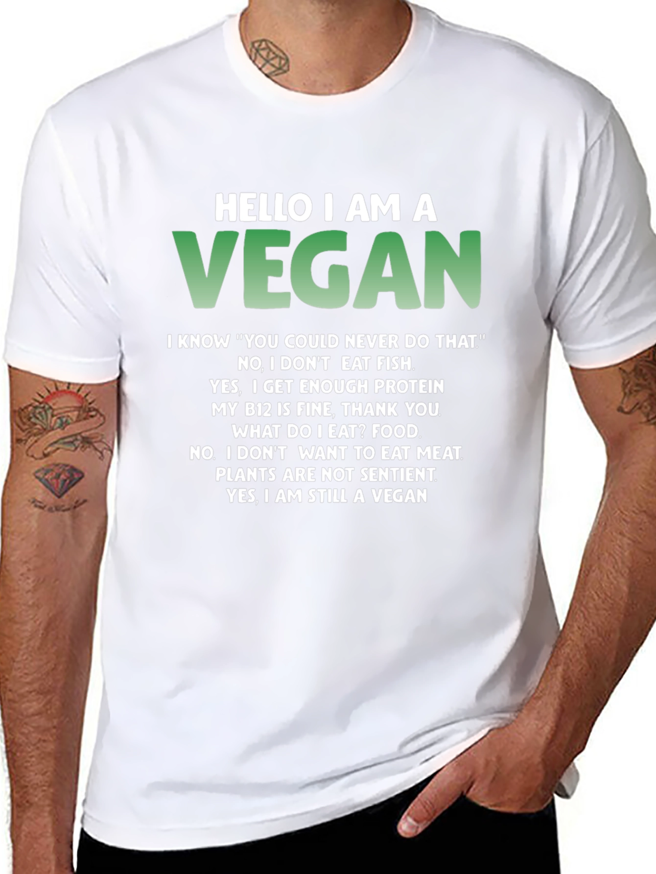 Funny Vegan T-Shirt - Conversation Starter
