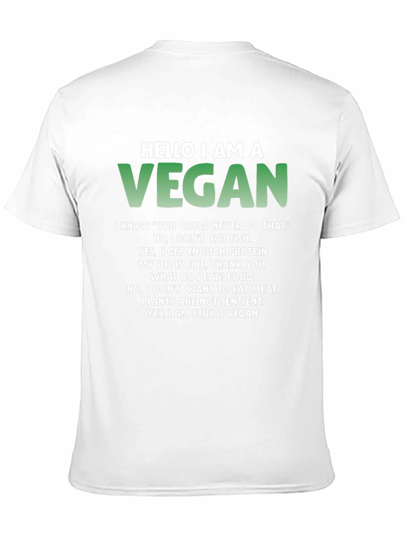 Funny Vegan T-Shirt - Conversation Starter