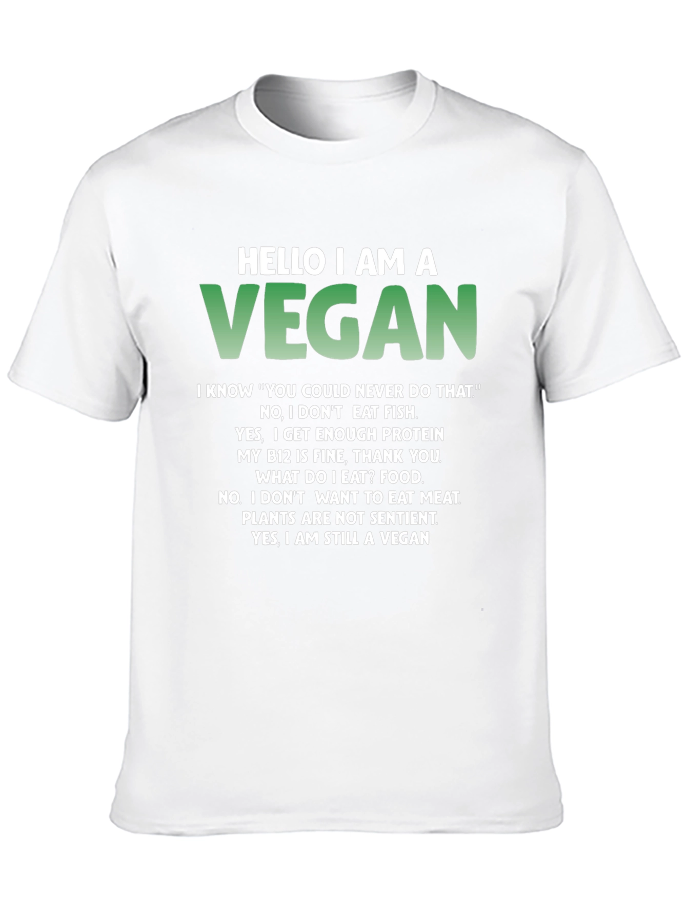 Funny Vegan T-Shirt - Conversation Starter