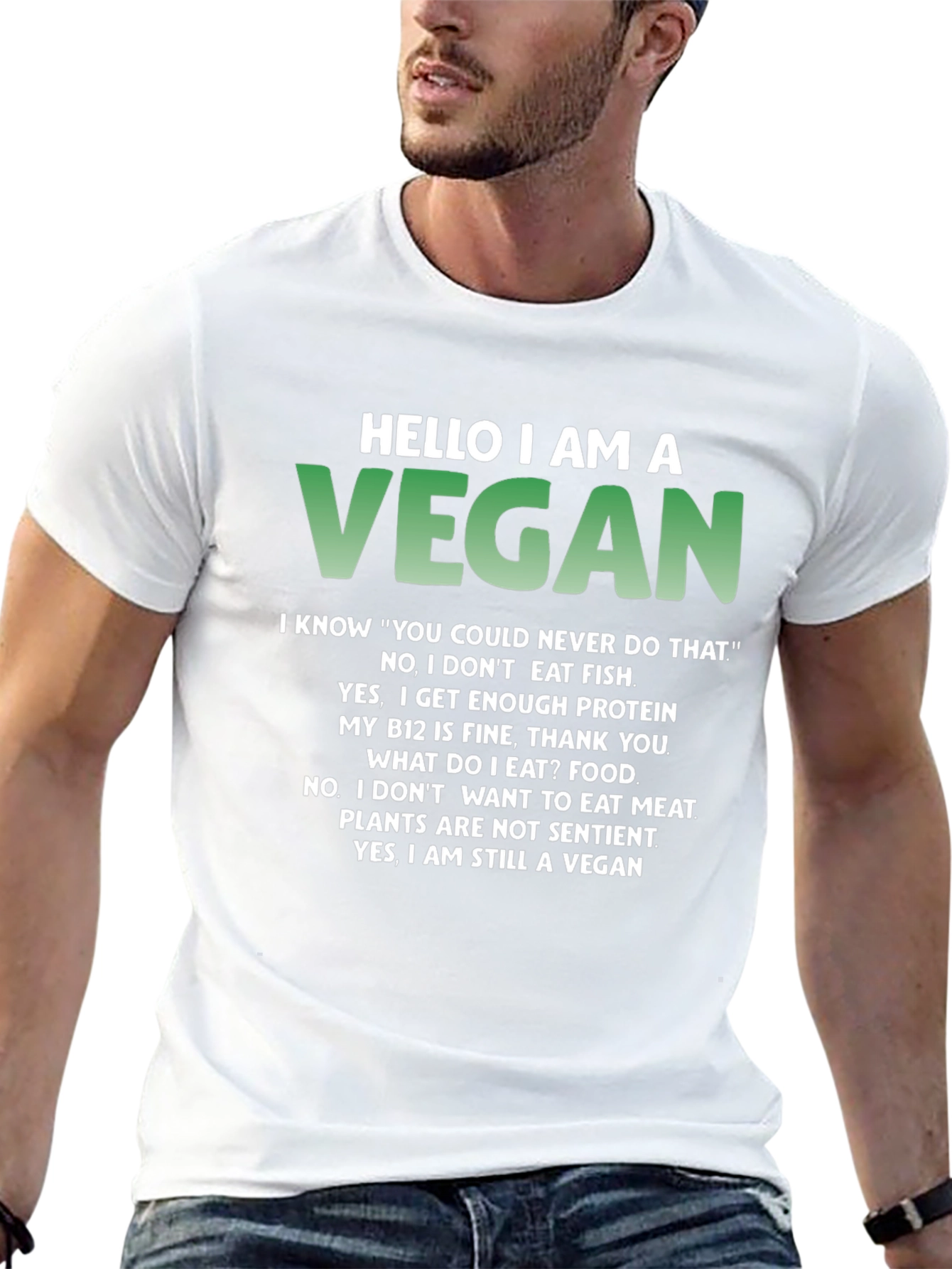 Funny Vegan T-Shirt - Conversation Starter
