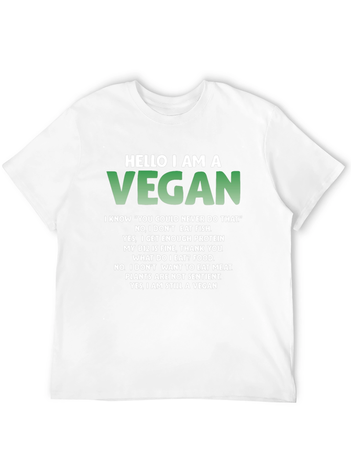 Funny Vegan T-Shirt - Conversation Starter