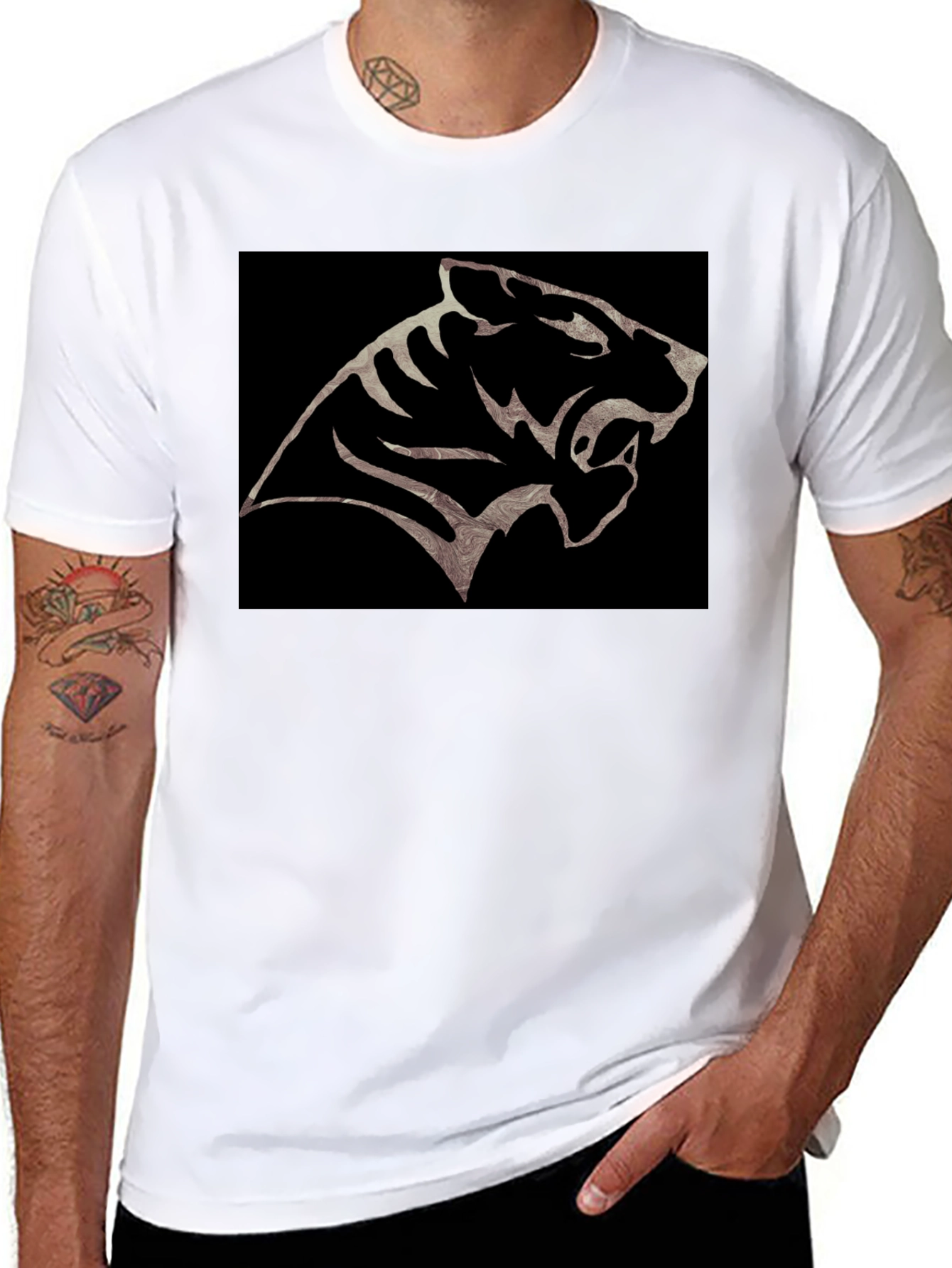 Black Tiger Graphic Tee - Fierce Style