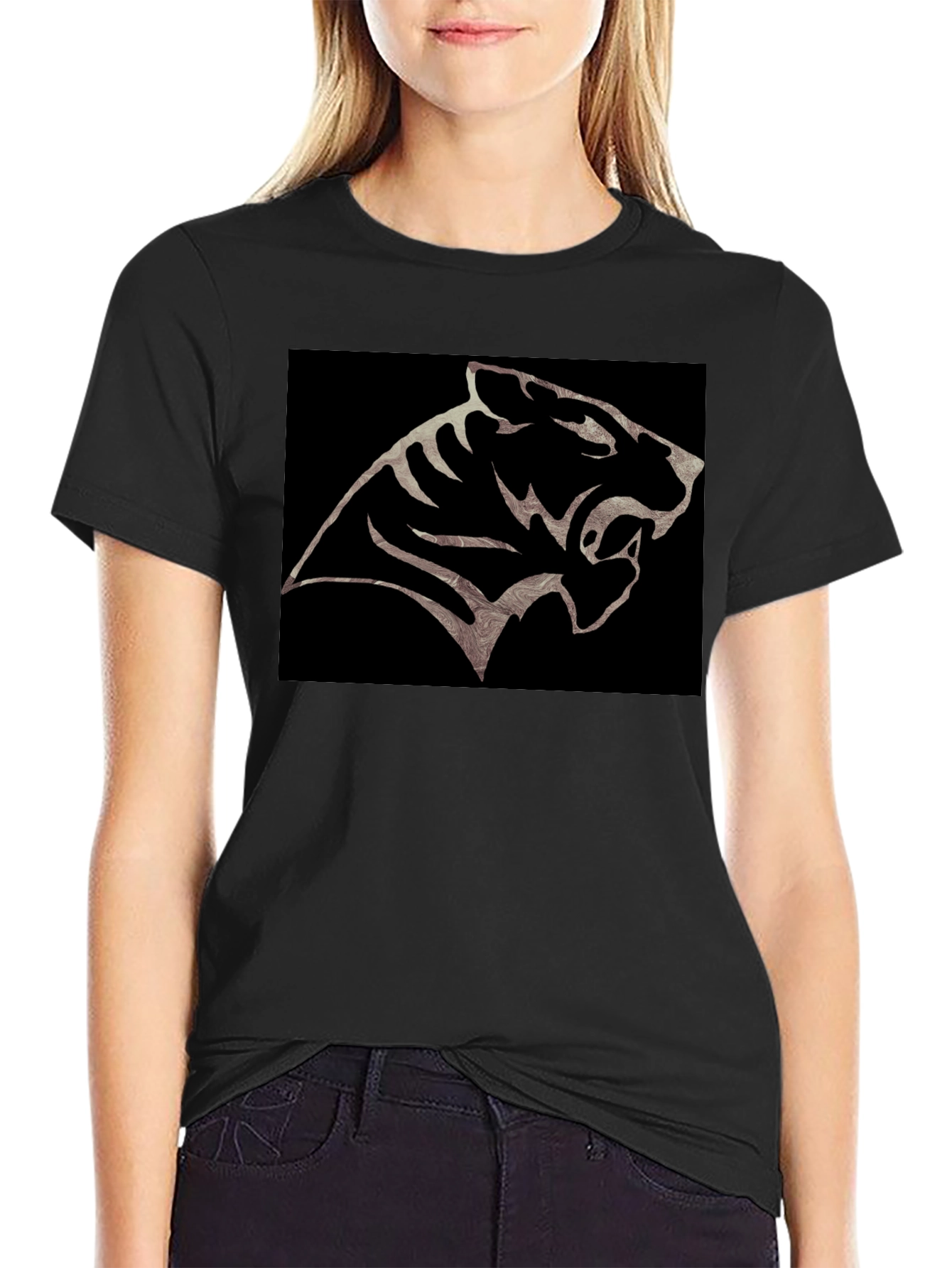 Black Tiger Graphic Tee - Fierce Style