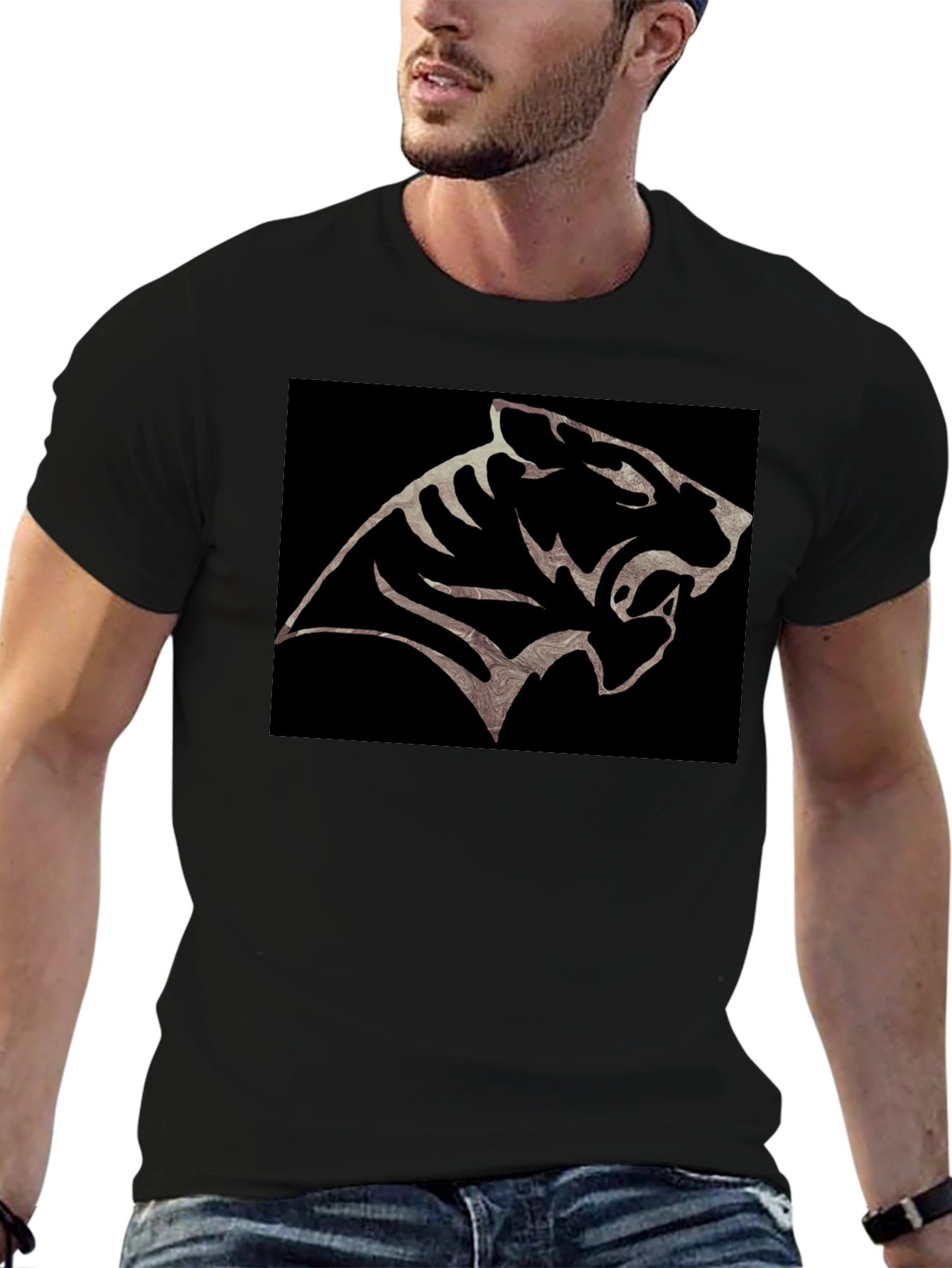 Black Tiger Graphic Tee - Fierce Style