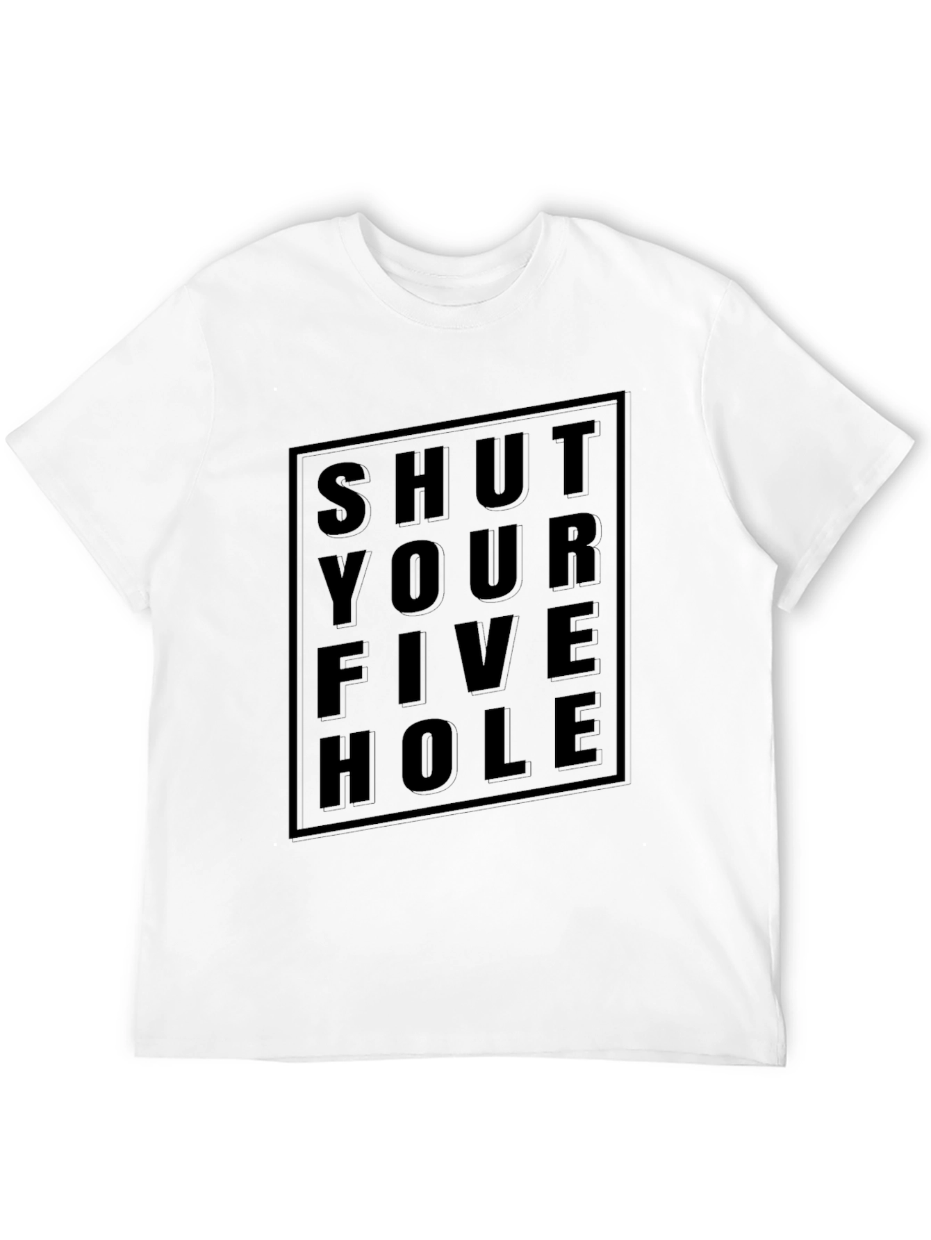 Shut Your Five Hole Black Graphic Tee