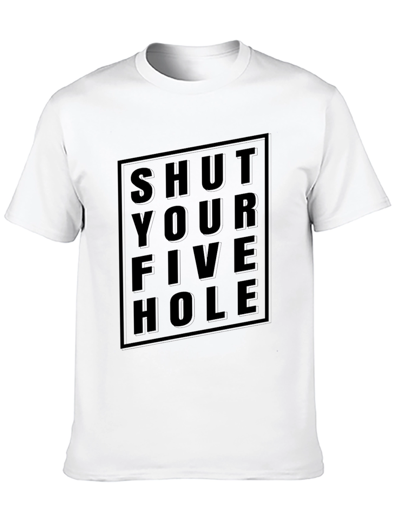 Shut Your Five Hole Black Graphic Tee