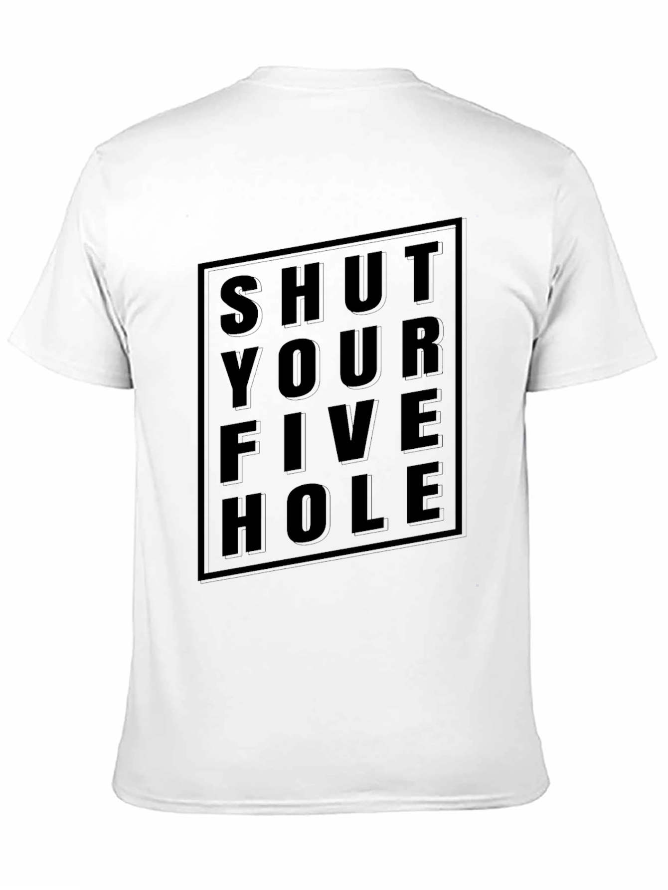 Shut Your Five Hole Black Graphic Tee