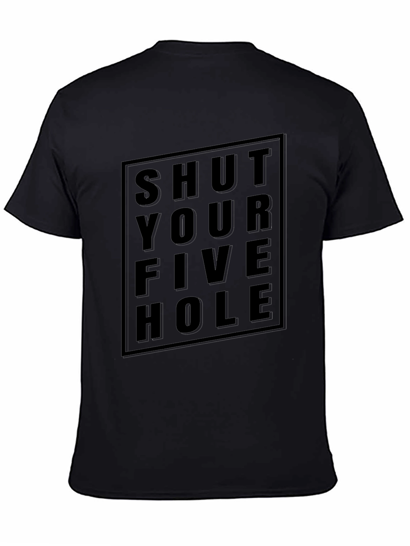 Shut Your Five Hole Black Graphic Tee