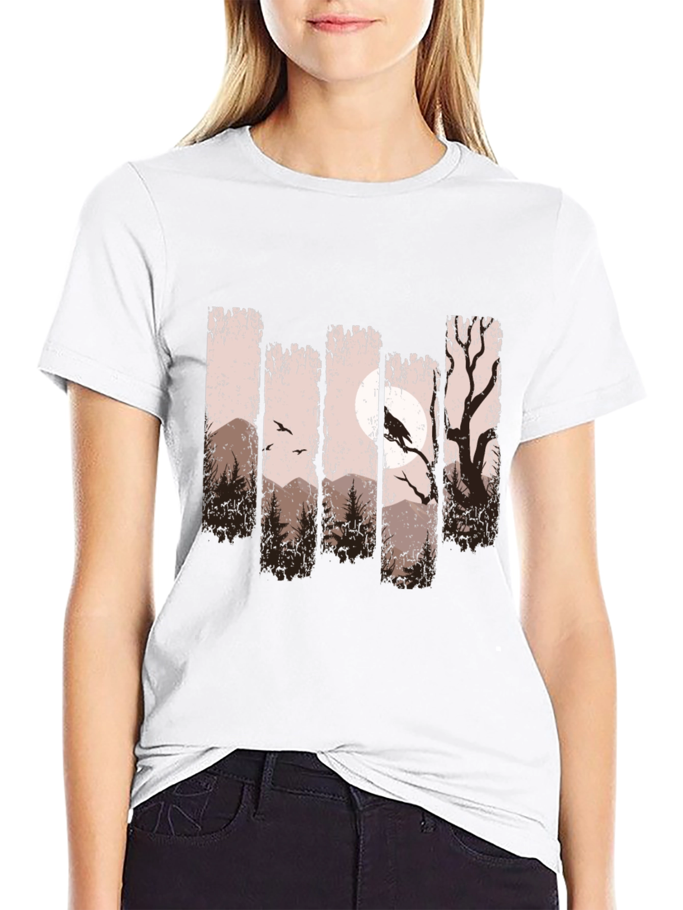 Raven Moon Forest Graphic Tee