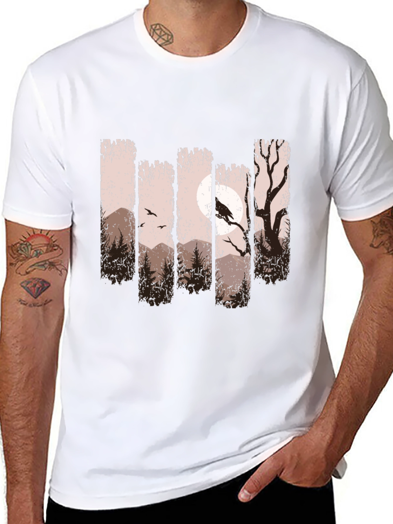 Raven Moon Forest Graphic Tee