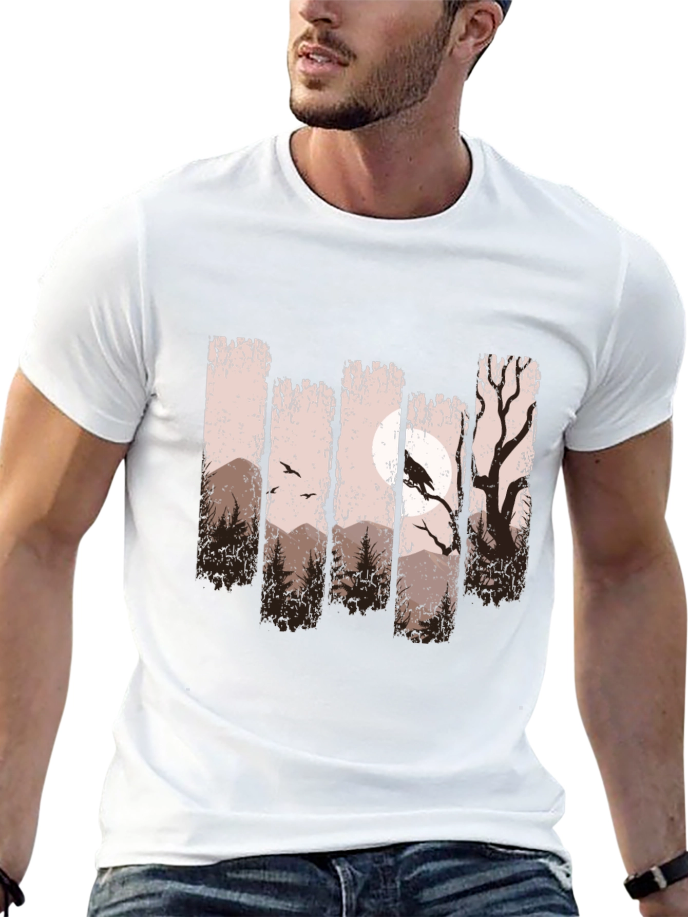 Raven Moon Forest Graphic Tee