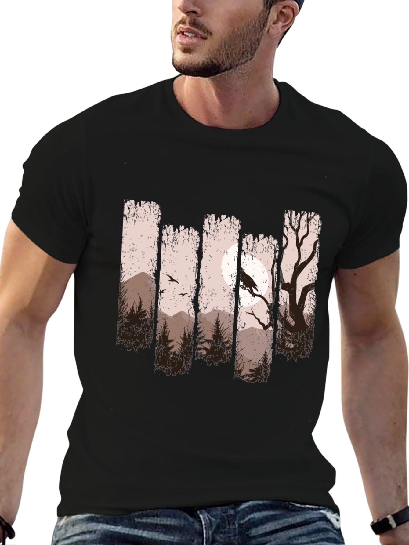 Raven Moon Forest Graphic Tee