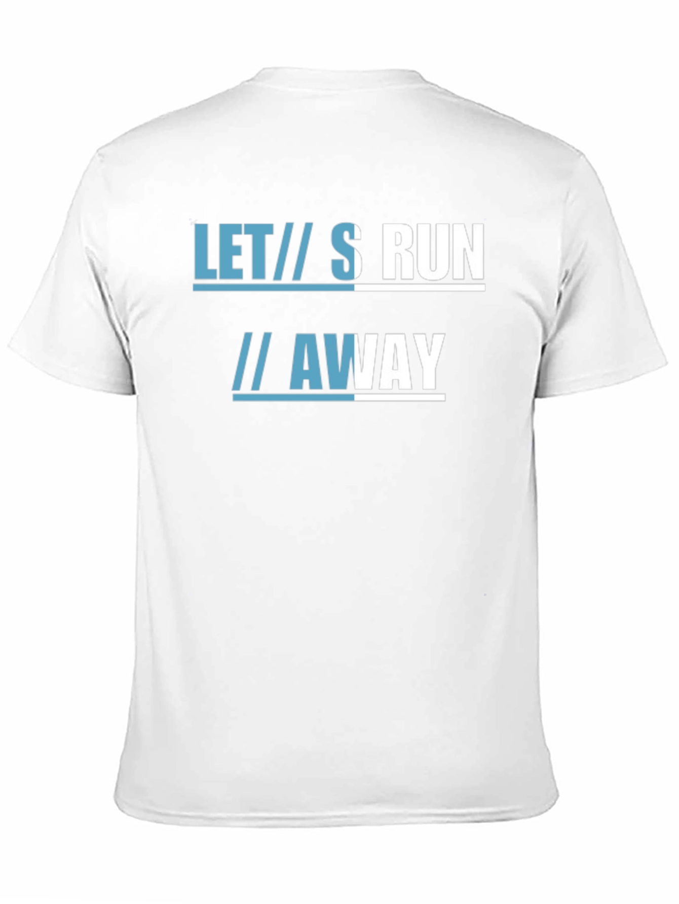 Lets Run Away Graphic Tee - Black Cotton T-Shirt
