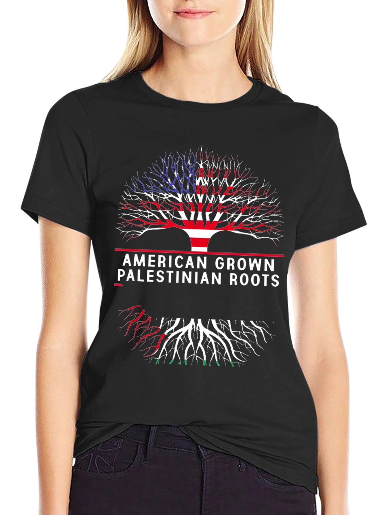 American Grown Palestinian Roots T-Shirt