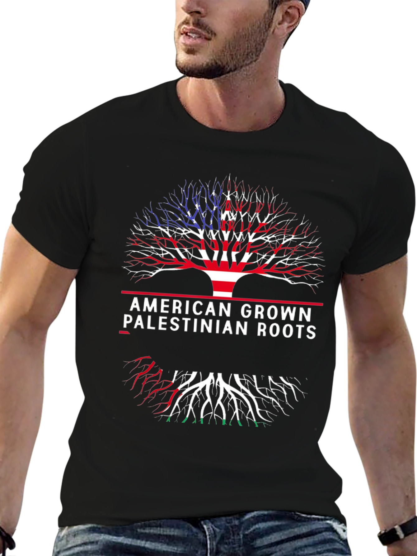 American Grown Palestinian Roots T-Shirt