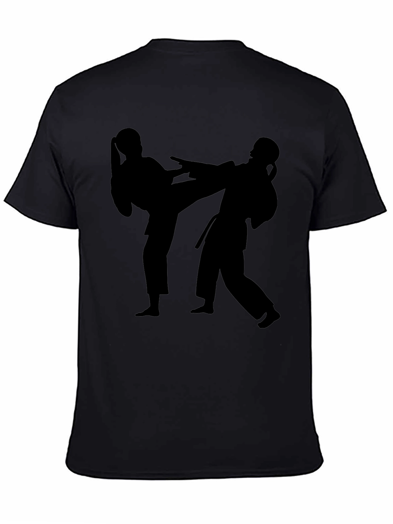 Karate Silhouette Graphic Tee - Martial Arts T-Shirt