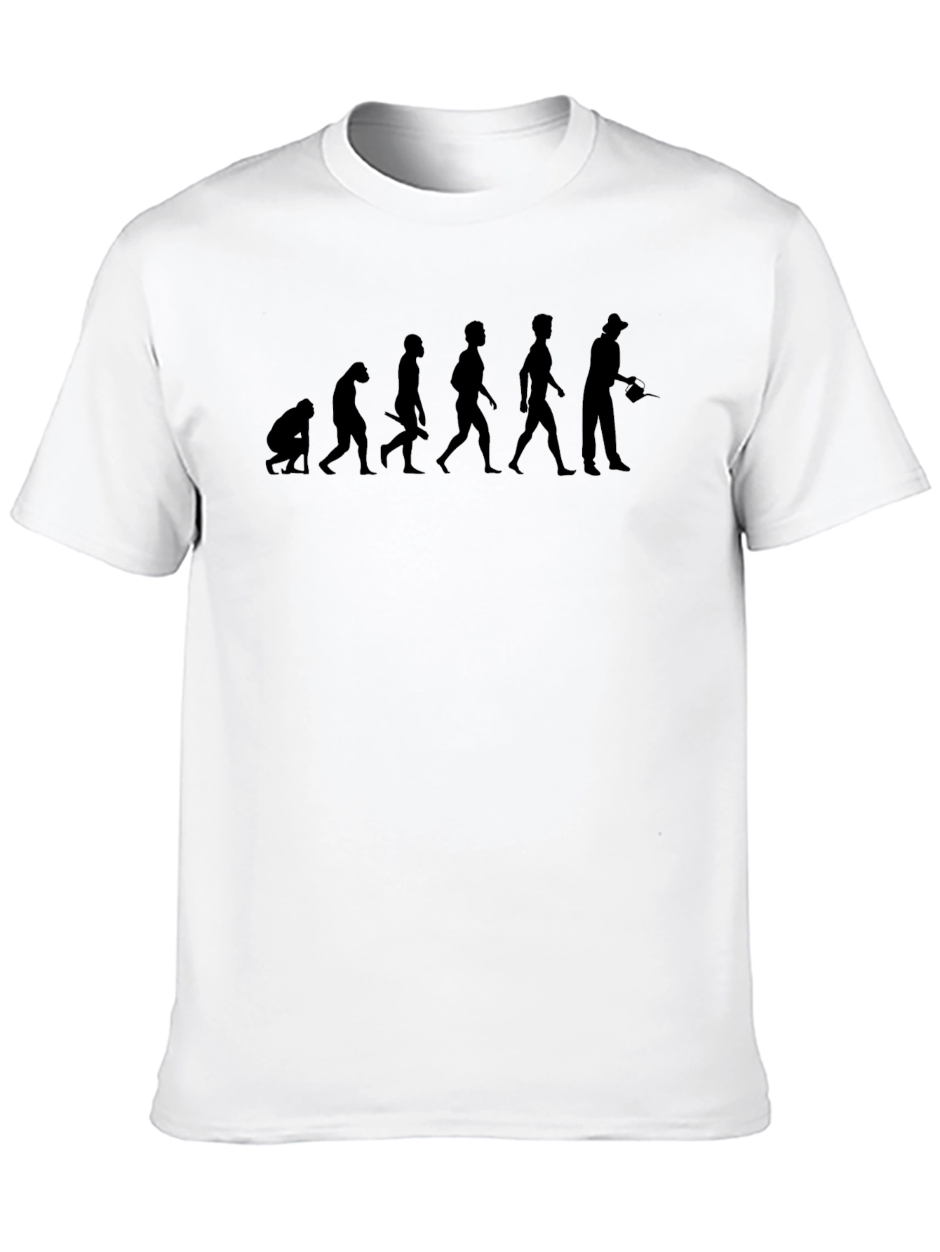 Evolution of Fishing Black T-Shirt