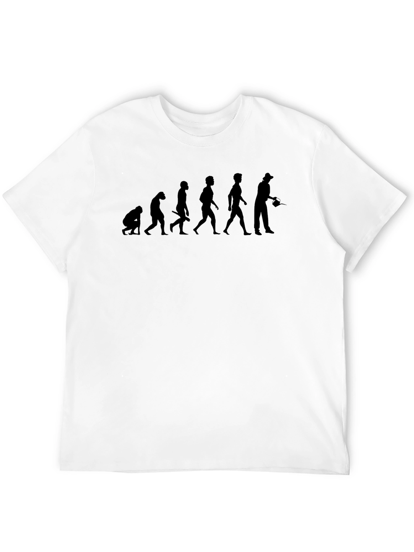 Evolution of Fishing Black T-Shirt