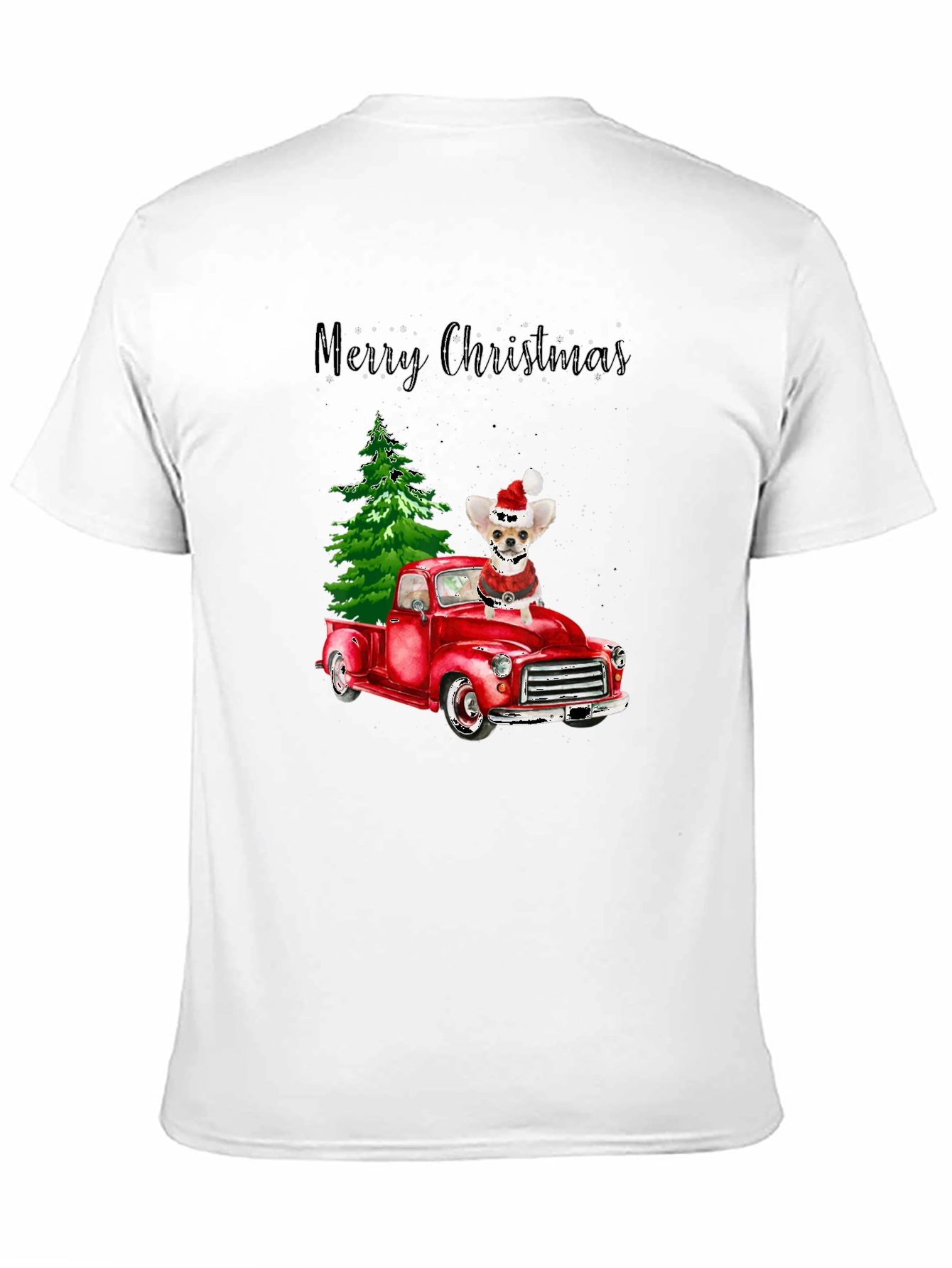 Merry Christmas Chihuahua Truck T-Shirt