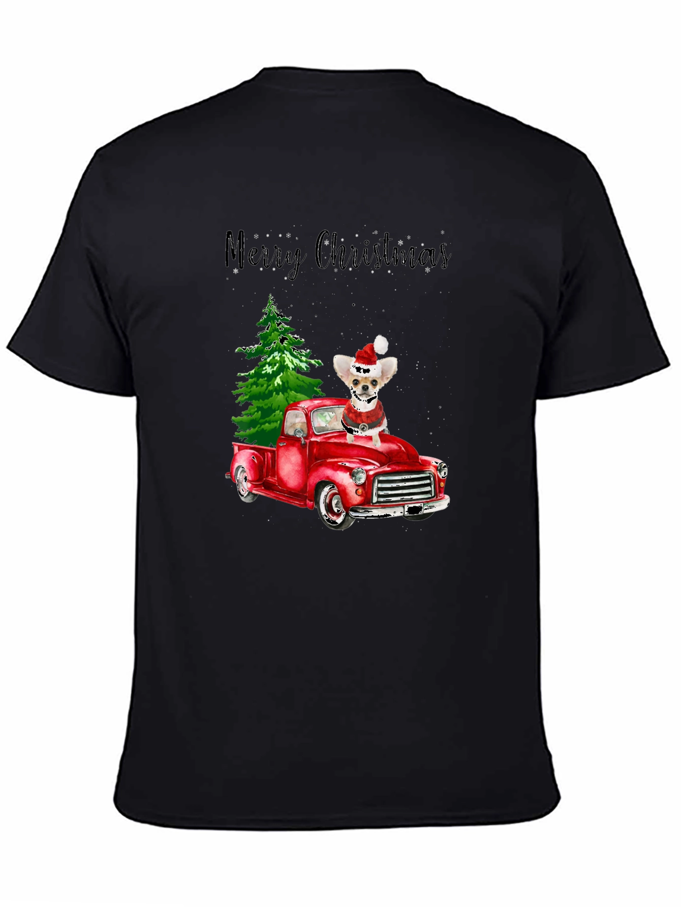 Merry Christmas Chihuahua Truck T-Shirt