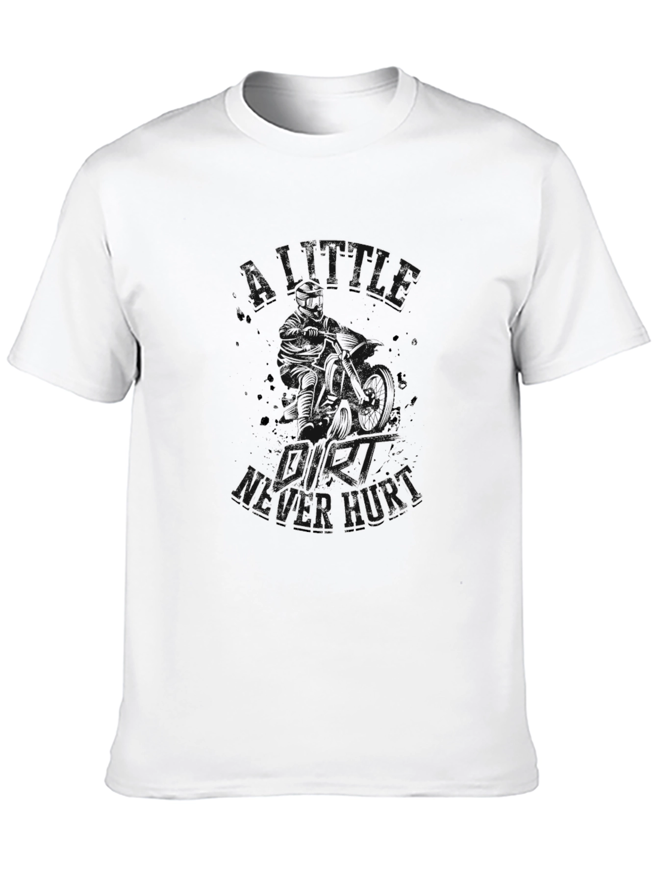 Mens Black Graphic Print T-Shirt