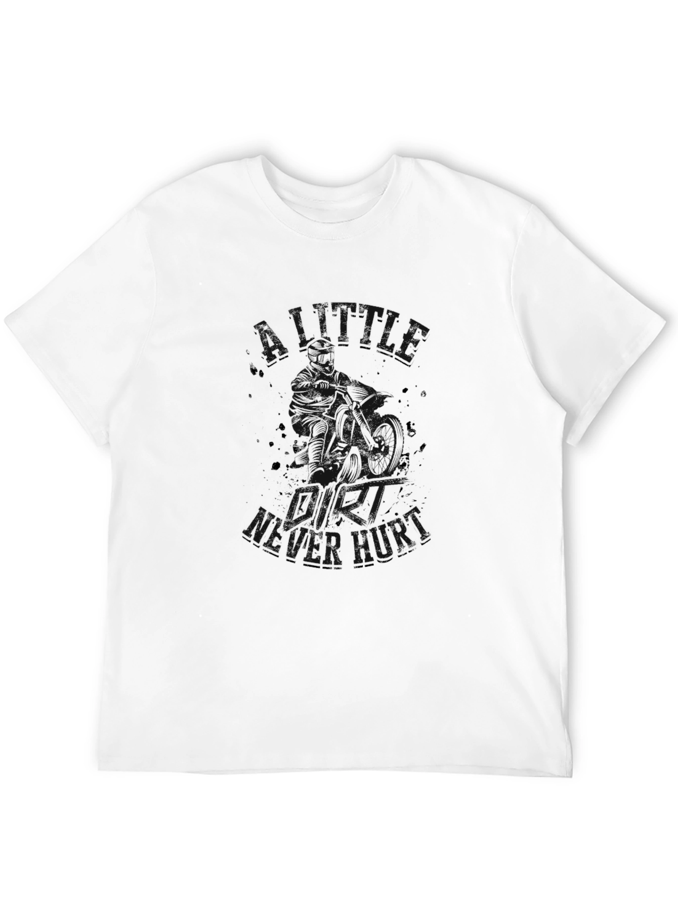 Mens Black Graphic Print T-Shirt
