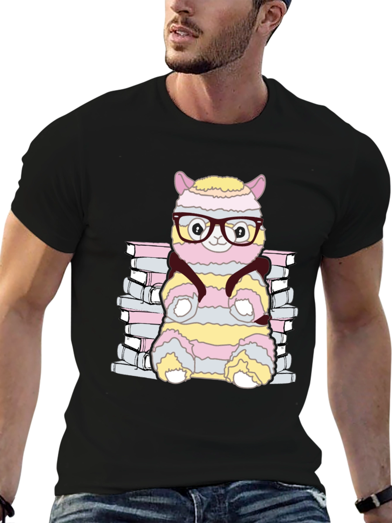 Bookish Alpaca T-Shirt - Cute Reader Tee