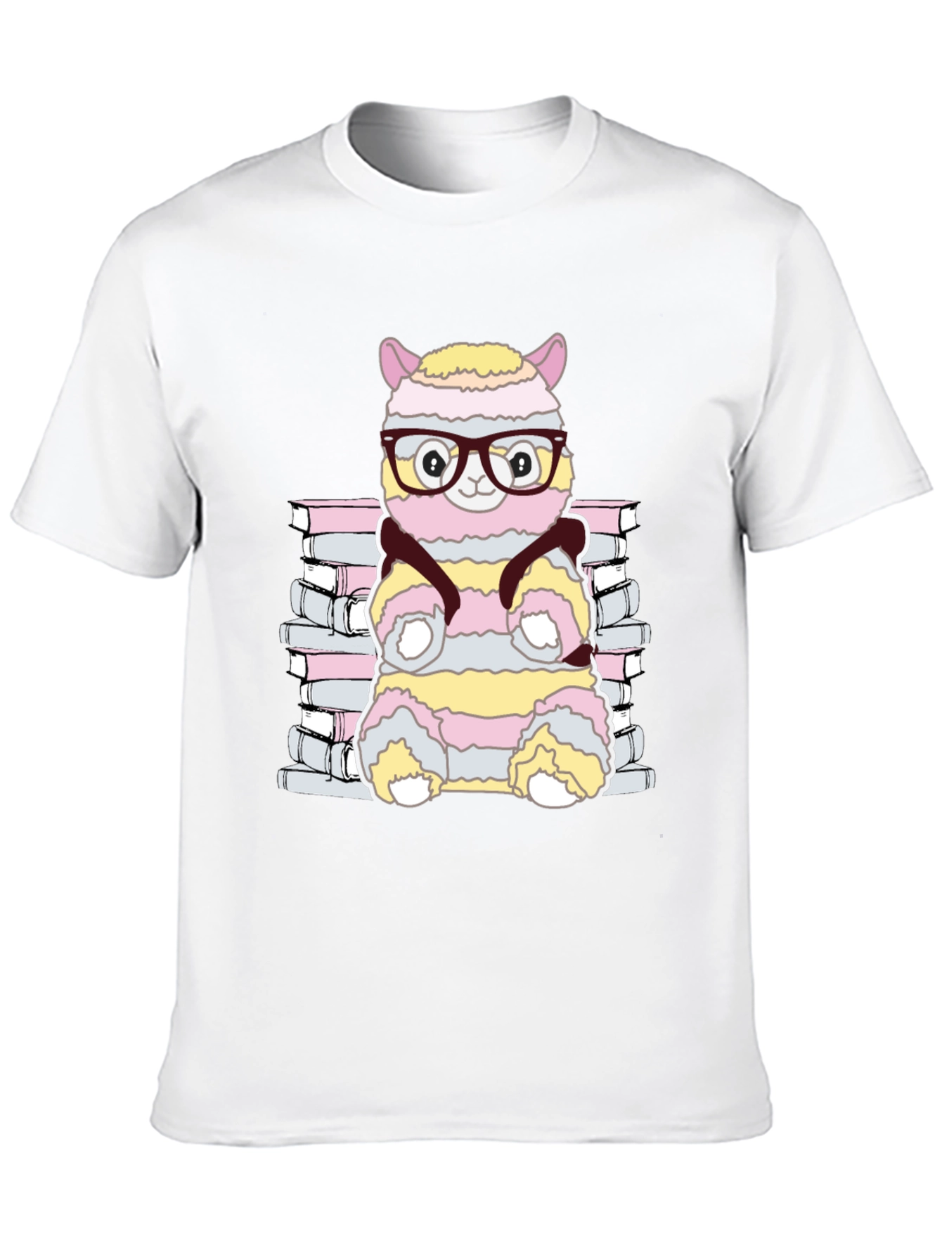Bookish Alpaca T-Shirt - Cute Reader Tee