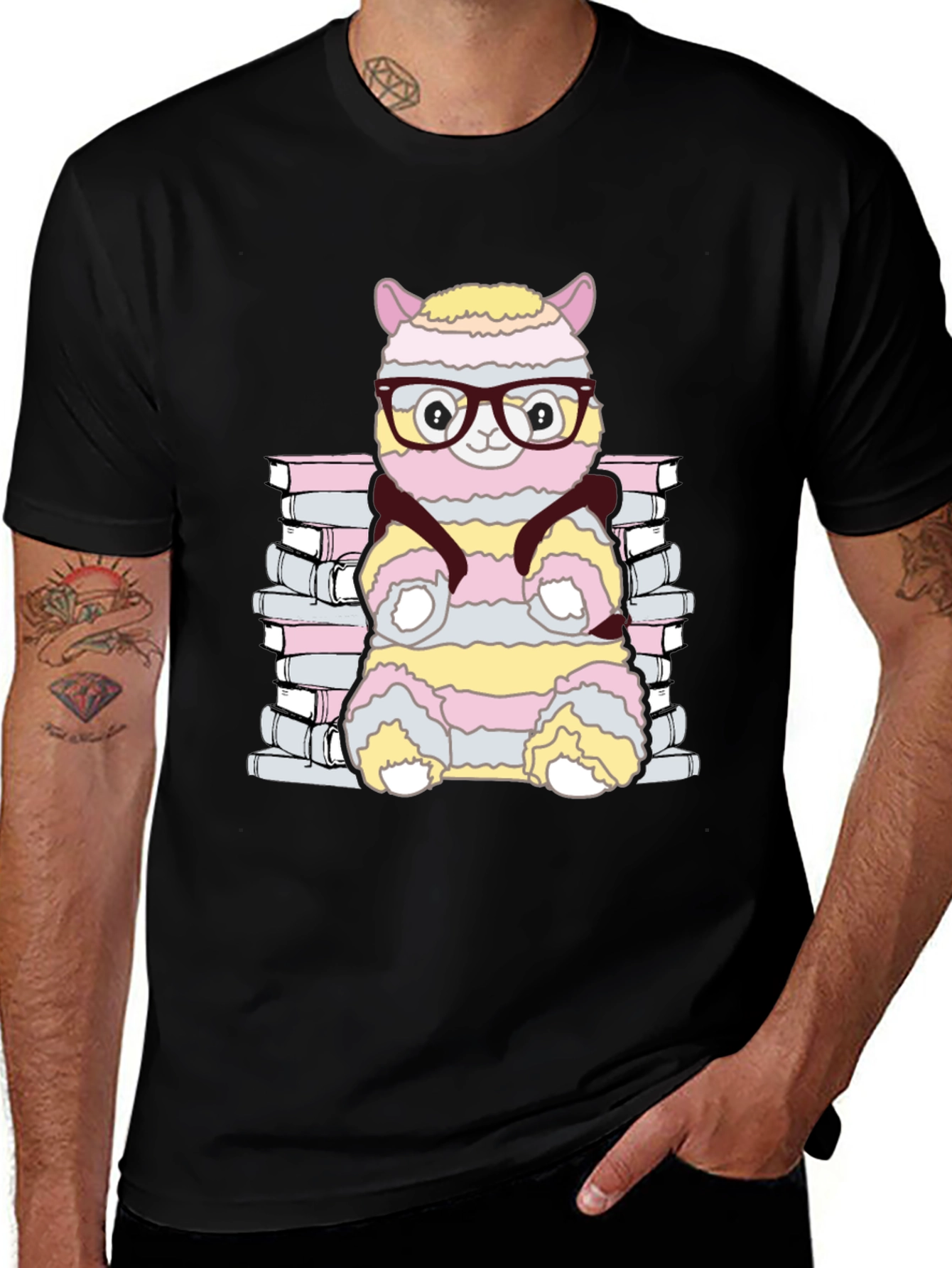 Bookish Alpaca T-Shirt - Cute Reader Tee