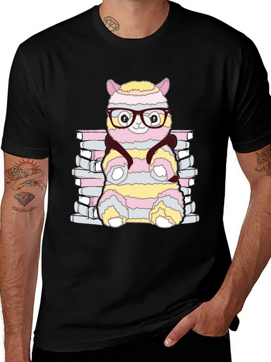 Bookish Alpaca T-Shirt - Cute Reader Tee
