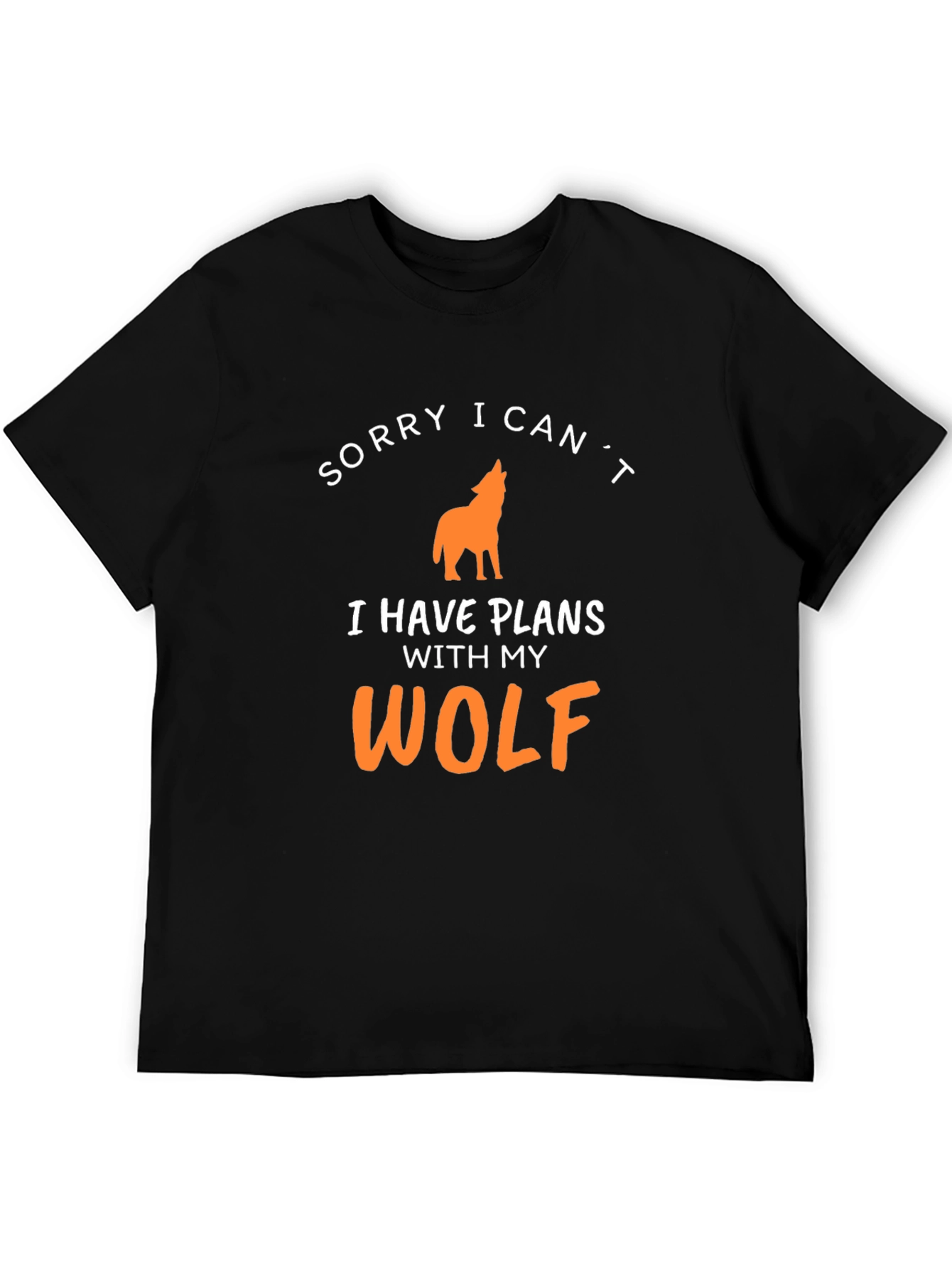 Sorry I Cant Wolf T-Shirt - Mens