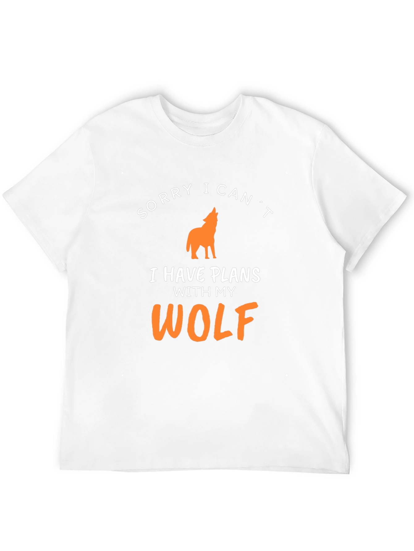 Sorry I Cant Wolf T-Shirt - Mens