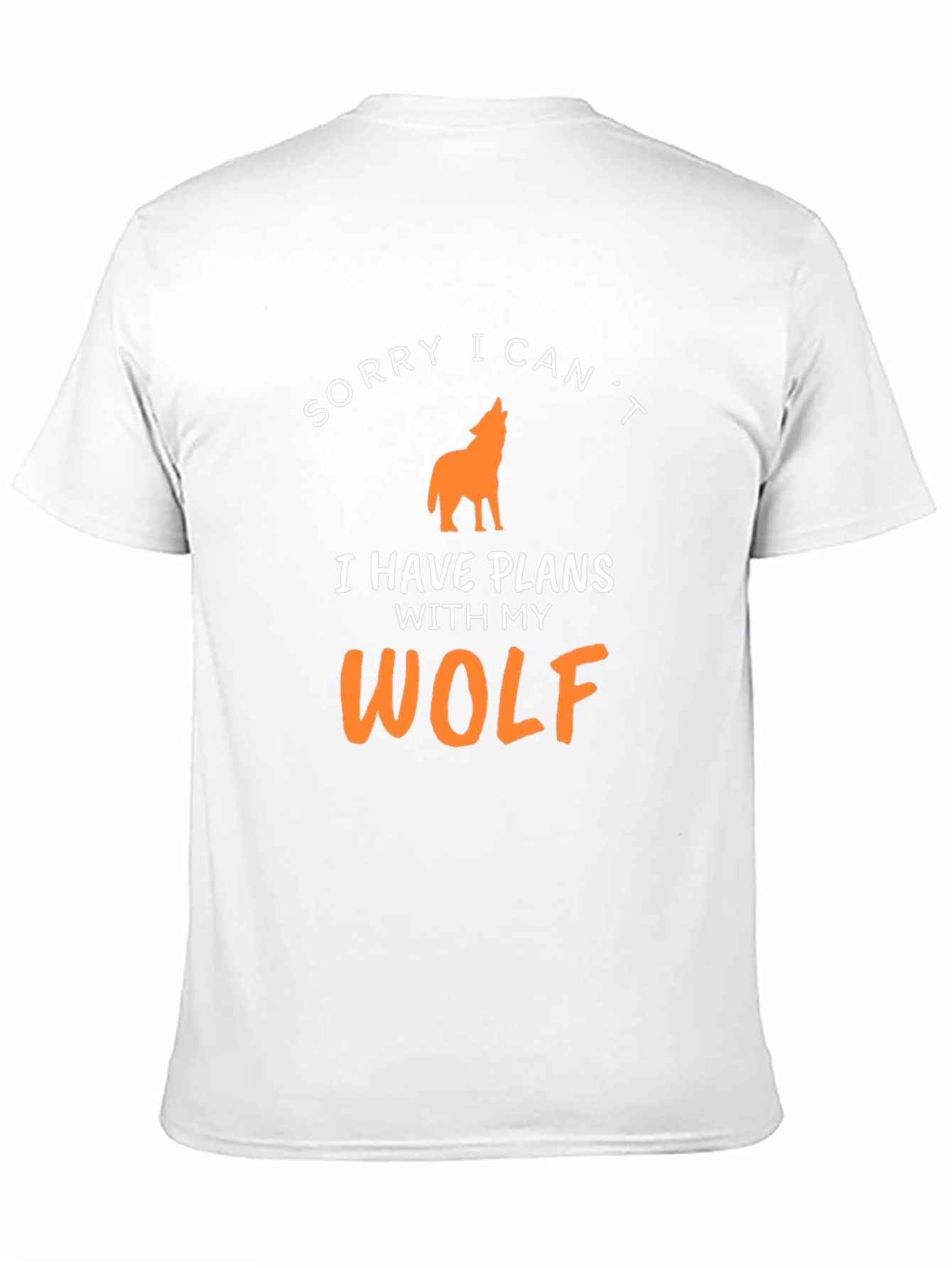 Sorry I Cant Wolf T-Shirt - Mens