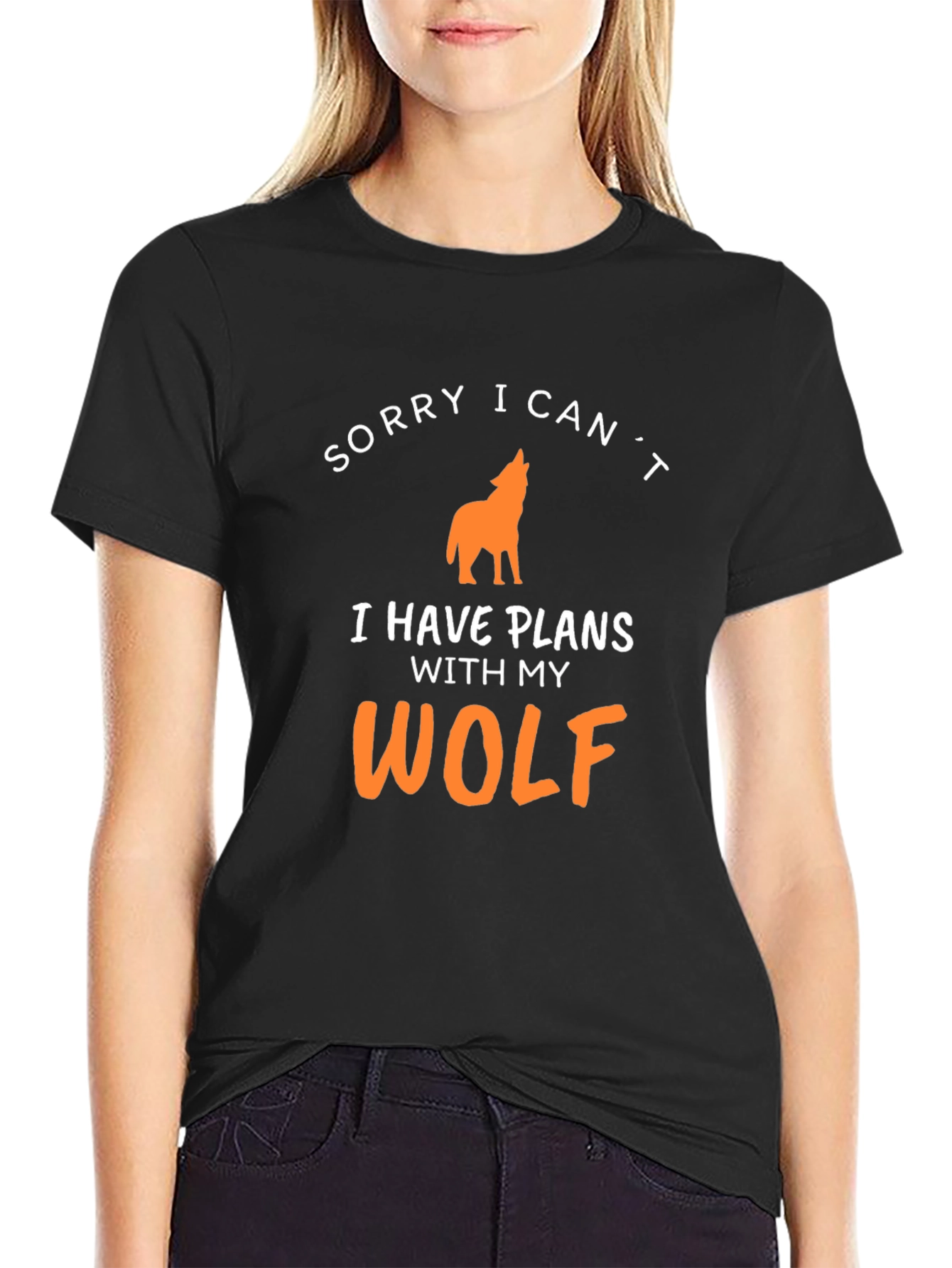 Sorry I Cant Wolf T-Shirt - Mens