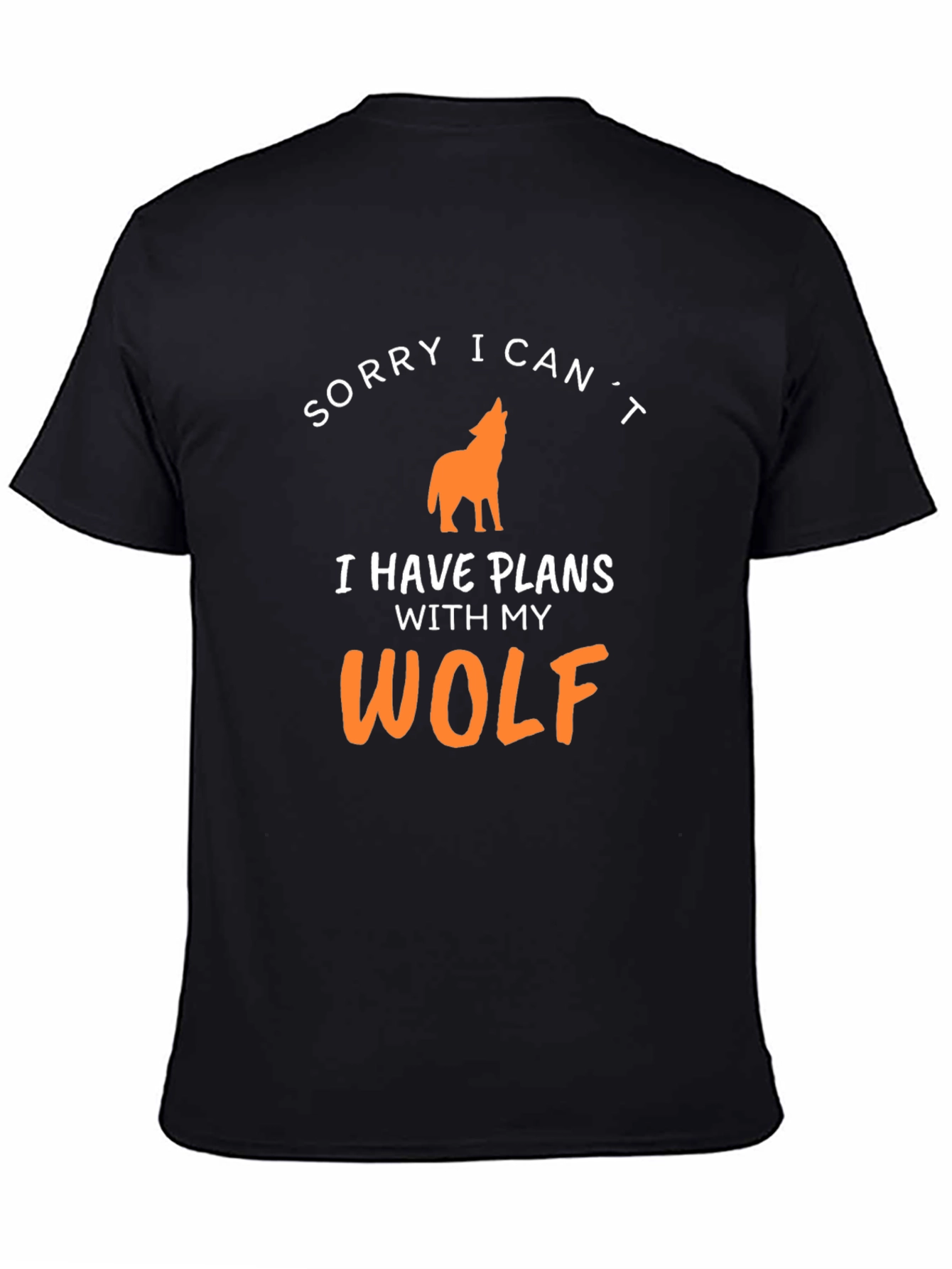 Sorry I Cant Wolf T-Shirt - Mens