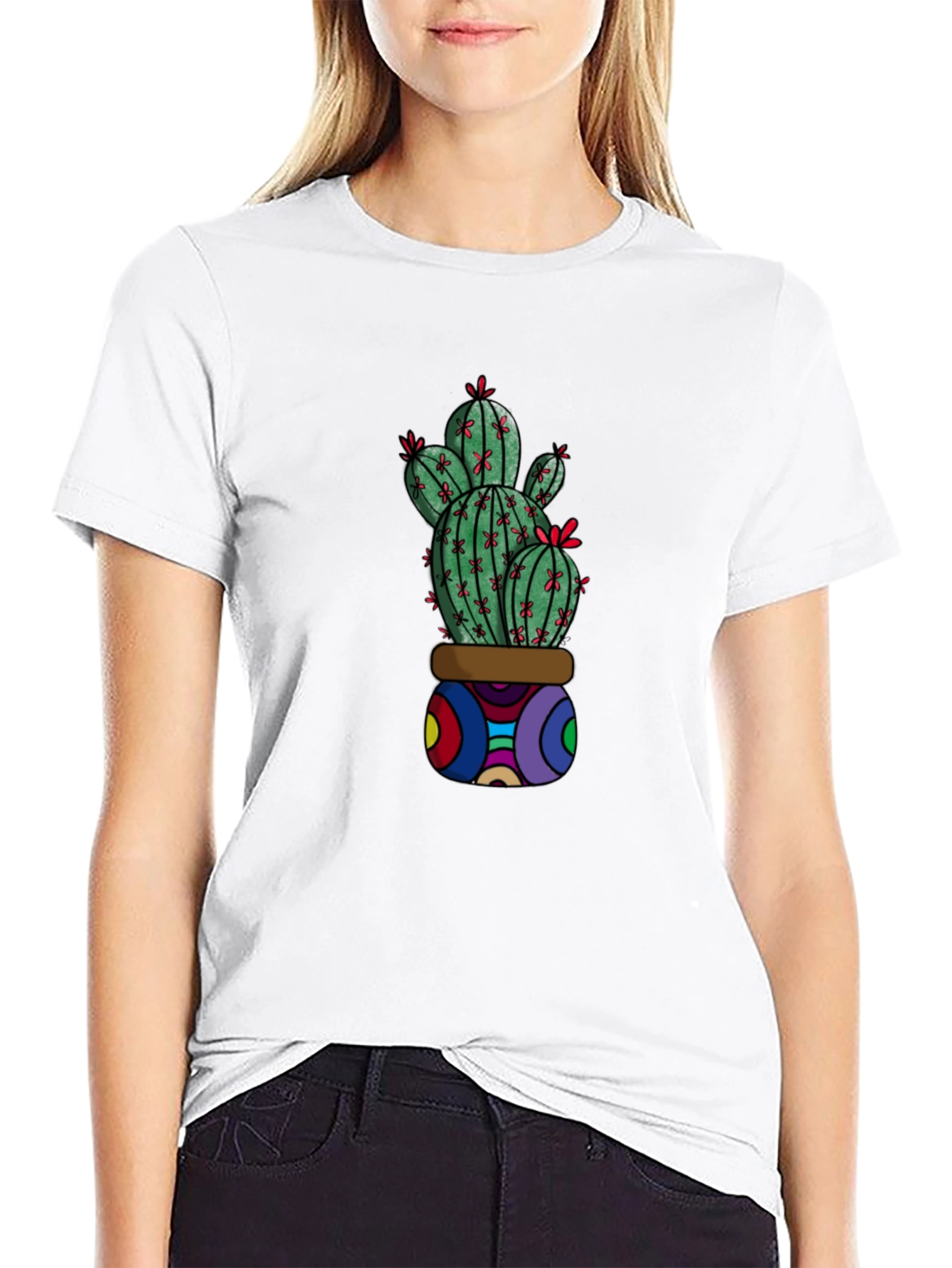 Cactus Graphic T-Shirt - Unique & Stylish
